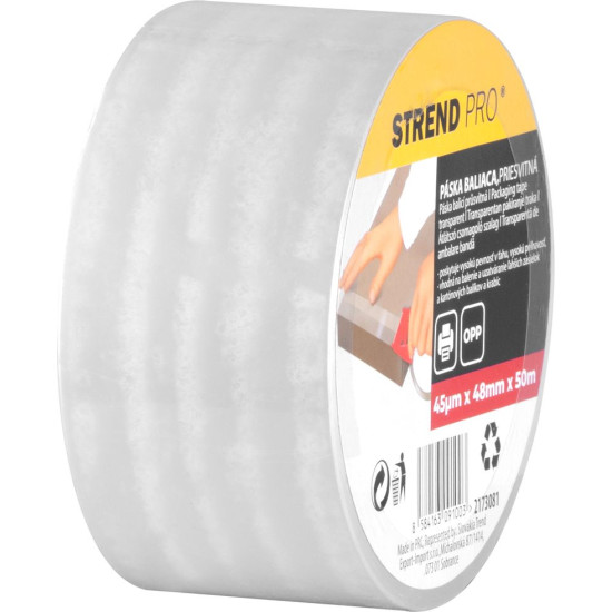 Tape Strend Pro, 48 mm, L-50 m, 45 µm OPP, packaging, adhesive, translucent Tape Strend Pro, 48 mm, L-50 m, 45 µm OPP, packaging, adhesive, translucent
