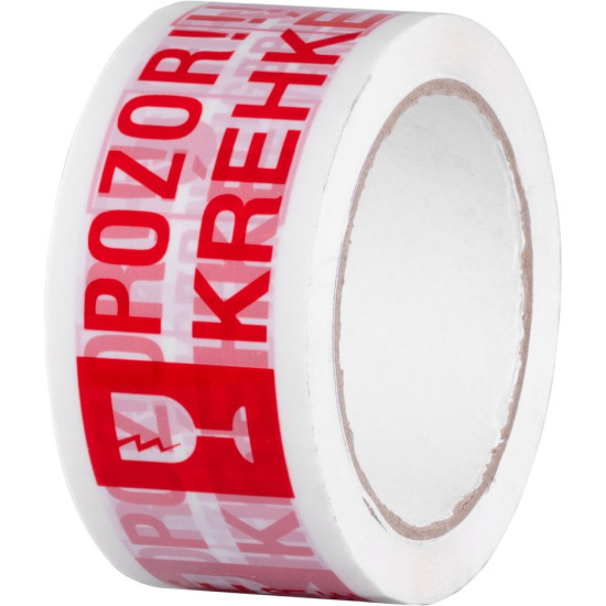 Tape Strend Pro, 50 mm, L-66 m, adhesive, warning, "WARNING FRAGILE/FRAGILE" Tape Strend Pro, 50 mm, L-66 m, adhesive, warning, "WARNING FRAGILE/FRAGILE"