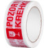 Tape Strend Pro, 50 mm, L-66 m, adhesive, warning, "WARNING FRAGILE/FRAGILE"