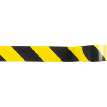 Tape Strend Pro, 80 mm, L-250 m, PE, warning, yellow/black