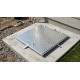 Manhole cover MC60, 600x600 mm, channel, galvanized, max. 150 kg