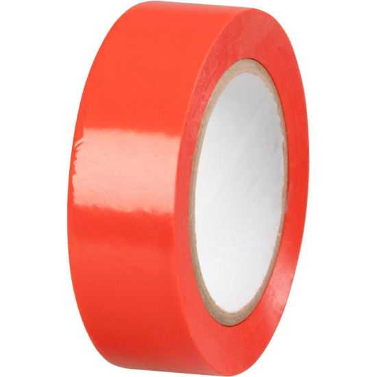 Лента Strend Pro, 19 мм, L-10 м, макс. 80°C, 600В, красная, изоляционная, клейкая, ПВХ, упаковка. 10 шт