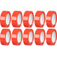Лента Strend Pro, 19 мм, L-10 м, макс. 80°C, 600В, красная, изоляционная, клейкая, ПВХ, упаковка. 10 шт
