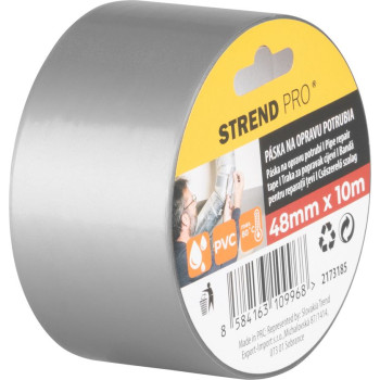 Strend Pro Tape, 48 mm, L-10 m, Grey, Pipe Repair, PVC