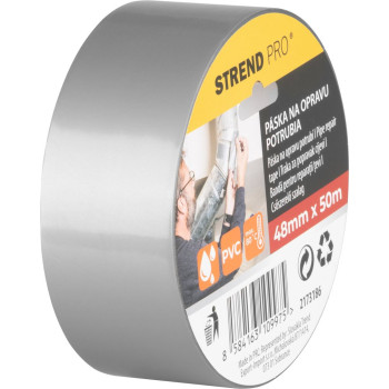 Лента Strend Pro, 48 мм, L-50 м, Серый, Ремонт труб, ПВХ
