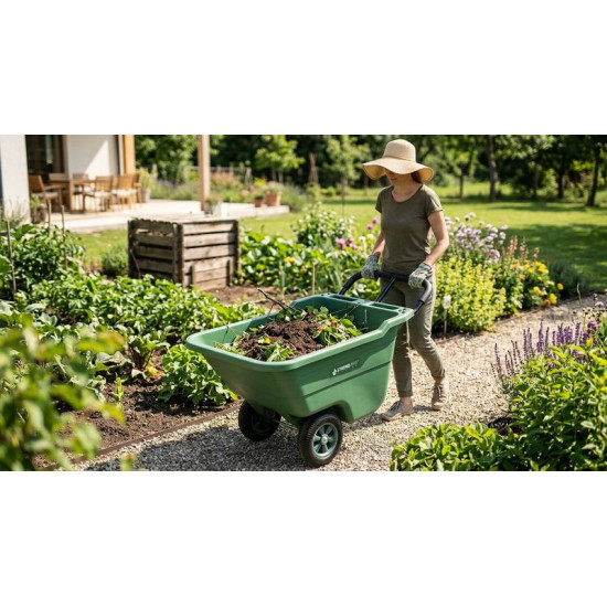 Garden cart Handy, 780x560x400 mm, plastic, max. 50 kg, 90 L