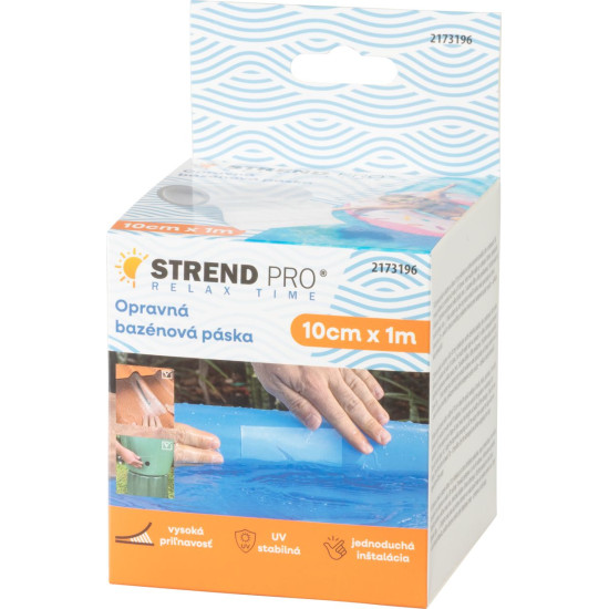 Лента Strend Pro, 100 мм, L-1 м, ремонтируемая, для бассейнов, водонепроницаемая, прозрачная