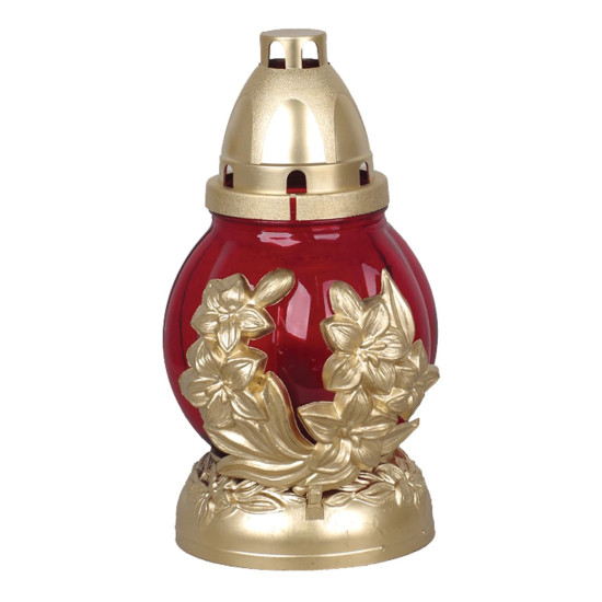 Dekoratiivne lehtlamp, dekoratiivklaas, 18 h, 20 cm, haud Dekoratiivne lehtlamp, dekoratiivklaas, 18 h, 20 cm, haud