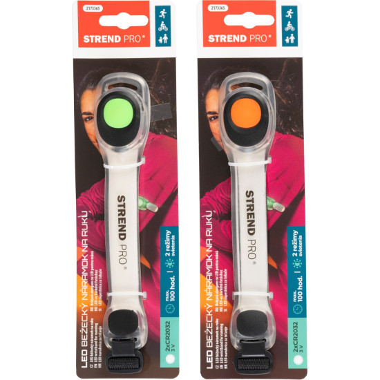 Käevõru Strend Pro LB1204, LED, 2xCR2032, 185x35x15 mm, elastne, Sellbox 16 tk