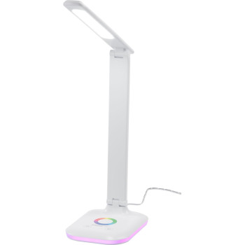 Strend Pro lamp, lauaarvuti, puutetundlik juhtimine, hämardamine, RGB, taustvalgustusega alus, 4 W, valge
