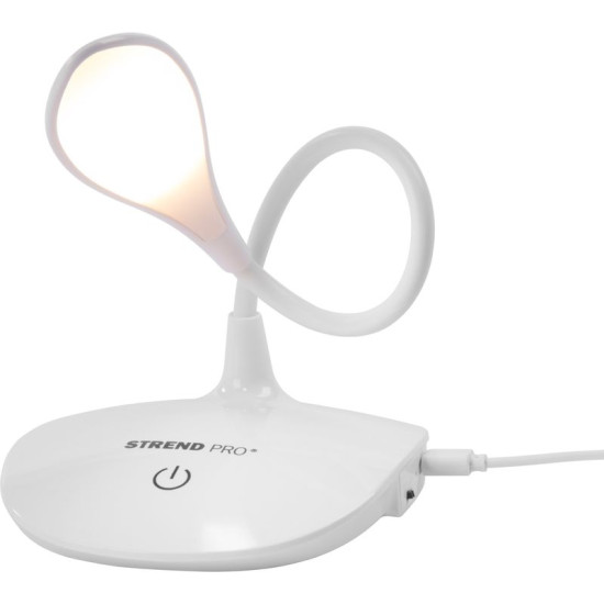 Strend Pro lamp, laud, LED, valgustugevuse valija, USB, 2 W, valge