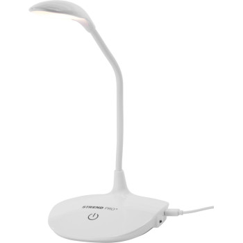 Strend Pro lamp, laud, LED, valgustugevuse valija, USB, 2 W, valge