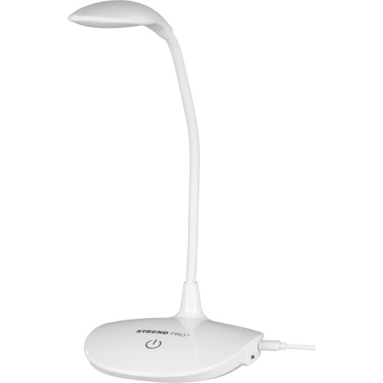 Strend Pro lamp, laud, LED, valgustugevuse valija, USB, 2 W, valge