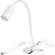 Strend Pro table lamp, with clip, Alu, white, USB, 41 cm Strend Pro table lamp, with clip, Alu, white, USB, 41 cm
