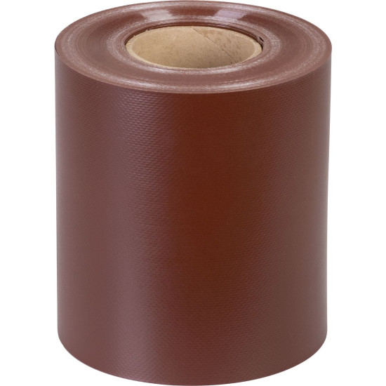 Лента Strend Pro EUROSTANDARD, 190 мм, L-35 м, экранирующая, махагоново-коричневая, покрывающая, для панелей забора, с 20 клипсами, 630 г/м2, ПВХ, RAL8016 Лента Strend Pro EUROSTANDARD, 190 мм, L-35 м, экранирующая, махагоново-коричневая, покрывающая, для панелей забора, с 20 клипсами, 630 г/м2, ПВХ, RAL8016