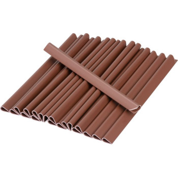 Clips Strend Pro EUROSTANDARD, for attaching shielding tape 19 cm, mahogany brown, RAL8016, 20 pcs, spare