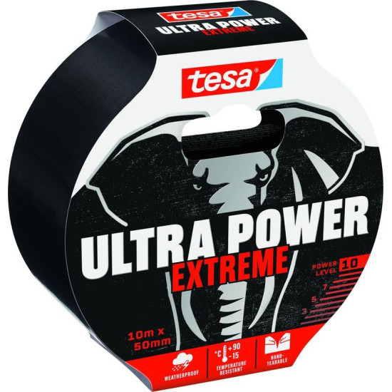 Лента tesa® Ultra Power Extreme, ремонтная, ПЭ, черная, 50 мм, L-10 м Лента tesa® Ultra Power Extreme, ремонтная, ПЭ, черная, 50 мм, L-10 м