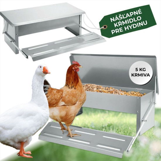 Strend Pro poultry feeder, automatic, foot-operated, max. 5 kg Strend Pro poultry feeder, automatic, foot-operated, max. 5 kg