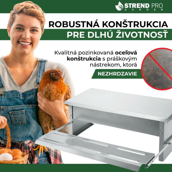 Strend Pro poultry feeder, automatic, foot-operated, max. 5 kg Strend Pro poultry feeder, automatic, foot-operated, max. 5 kg
