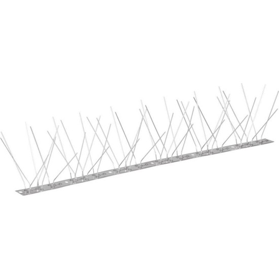 Strend Pro barrier, 48 spikes, L-50 cm, against birds, stainless steel base Strend Pro barrier, 48 spikes, L-50 cm, against birds, stainless steel base