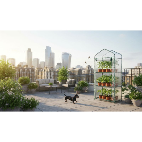 Strend Pro Greenhouse теплица, пленка, 598x390x1260 мм Strend Pro Greenhouse теплица, пленка, 598x390x1260 мм