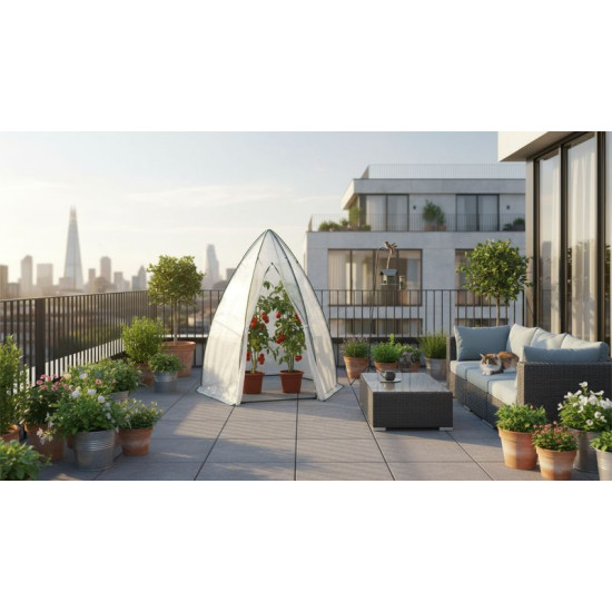 Strend Pro Kasvuhoone, foolium, püramiid, 1600x1600x1800 mm, foolium