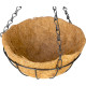 Strend Pro hanger, flower pot holder, steel/coconut, hanging, with chain and hook, 20 cm Strend Pro hanger, flower pot holder, steel/coconut, hanging, with chain and hook, 20 cm