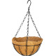 Strend Pro hanger, flower pot holder, steel/coconut, hanging, with chain and hook, 20 cm Strend Pro hanger, flower pot holder, steel/coconut, hanging, with chain and hook, 20 cm