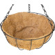 Strend Pro hanger, flower pot holder, steel/coconut, hanging, with chain and hook, 25 cm