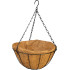 Strend Pro hanger, flower pot holder, steel/coconut, hanging, with chain and hook, 30 cm