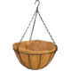 Strend Pro hanger, flower pot holder, steel/coconut, hanging, with chain and hook, 30 cm Strend Pro hanger, flower pot holder, steel/coconut, hanging, with chain and hook, 30 cm