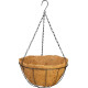 Strend Pro hanger, flower pot holder, steel/coconut, hanging, with chain and hook, 35 cm Strend Pro hanger, flower pot holder, steel/coconut, hanging, with chain and hook, 35 cm
