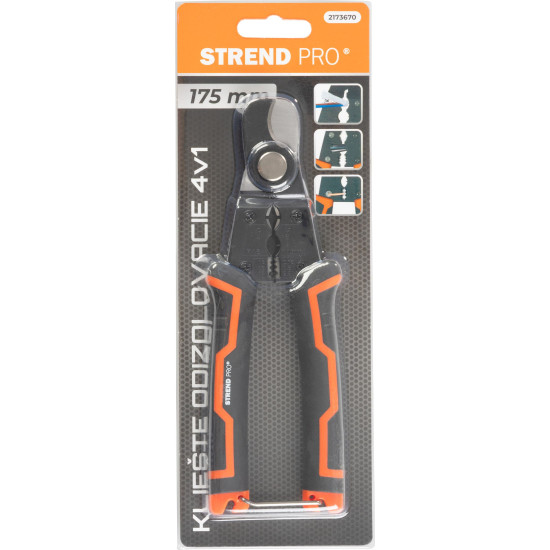 Strend Pro tangid, 175 mm, luksumine, tross, kaabel ja traat, pressimine