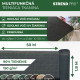 Fabric shading popular.net 1,8x50 m, HDPE, UV, 150 g/m2, 90% anthracite