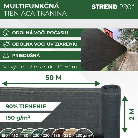 Varjukangas POPULAR.NET 2x50 m, HDPE, UV, 150 g/m2, 90% antratsiit Varjukangas POPULAR.NET 2x50 m, HDPE, UV, 150 g/m2, 90% antratsiit