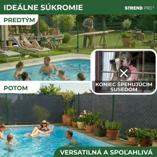 Varjukangas PRIVAT.NET 1,8x25 m, võrk, HDPE, UV, 230 g/m2, 95% antratsiit