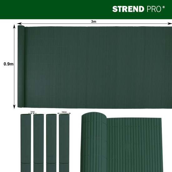Plot Ence DF13, PVC 900 mm, L-3 m, zelený, 1300g/m2, UV