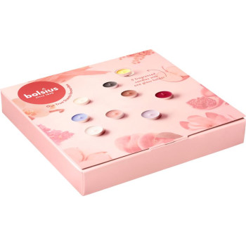 Bolsius set, tea candles in glass, mix of scents, 9 pcs