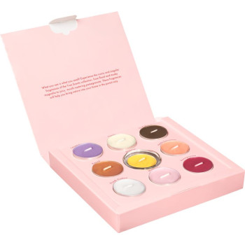 Bolsius set, tea candles in glass, mix of scents, 9 pcs