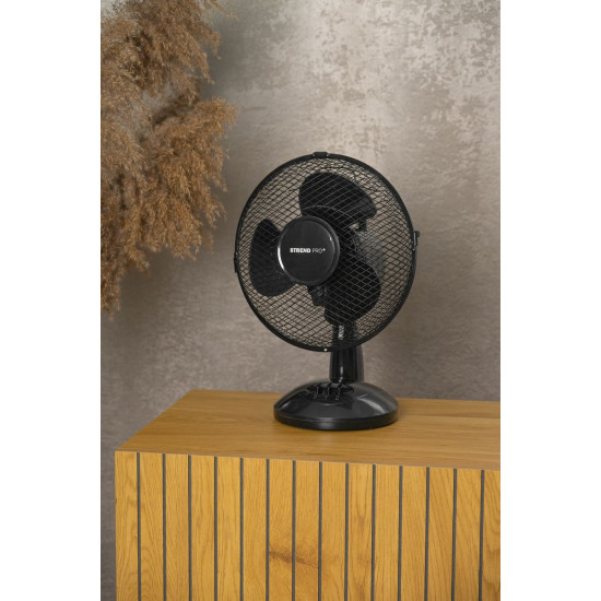 Strend Pro Fan, Tabletop, Black, 34 cm, 25 W Strend Pro Fan, Tabletop, Black, 34 cm, 25 W