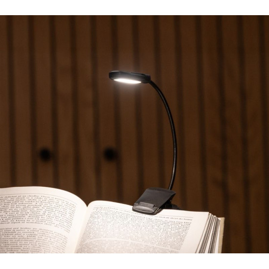 Strend Pro lamp, Raamatute lugemine, LED, USB, 24 lm, 3 värvi, hämardatav, laetav
