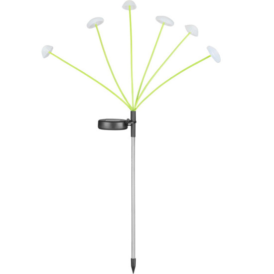 Lamp Strend Pro, 72 см, солнечная батарея, 6x светодиод, AA