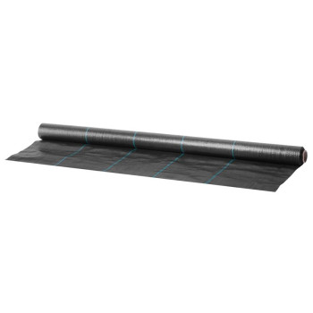 Woven fabric 1,0x10m, 100g/m2, black, roll packing Woven fabric 1,0x10m, 100g/m2, black, roll packing