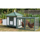 Chicken coop Strend Pro, for poultry, with roof, 196x76.5x98 cm Chicken coop Strend Pro, for poultry, with roof, 196x76.5x98 cm