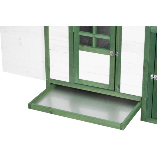Chicken coop Strend Pro, for poultry, with roof, 196x76.5x98 cm Chicken coop Strend Pro, for poultry, with roof, 196x76.5x98 cm