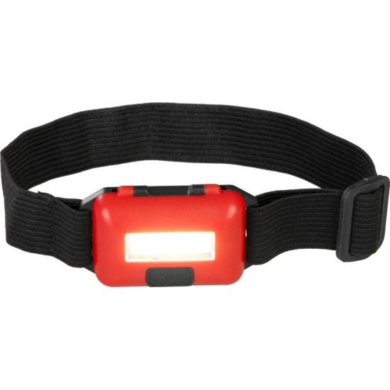 Headlamp Strend Pro Headlight, COB LED, 3xAAA, 6x4x1.8 cm, mix of colors (black, white, red), Sellbox 12 pcs