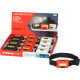 Headlamp Strend Pro Headlight, COB LED, 3xAAA, 6x4x1.8 cm, mix of colors (black, white, red), Sellbox 12 pcs