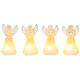 Angel MagicHome Christmas, plastic, mix of motifs, 1xLED warm white, 6x5x11 cm, 3xLR44, pack of 4pcs