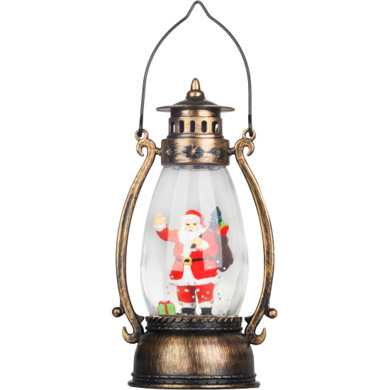 MagicHome Christmas Lantern, Santa, Plastic, 1xLED Warm White, 8x6.5x14 cm, 3xLR44