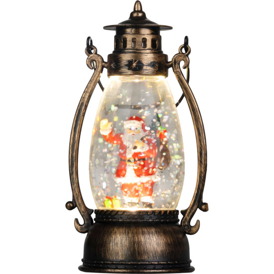 MagicHome Christmas Lantern, Santa, Plastic, 1xLED Warm White, 8x6.5x14 cm, 3xLR44